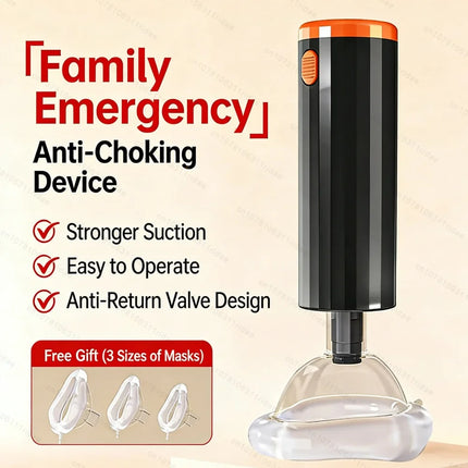 Auto Choking Rescue Device First Aid Kits Anti Choking Devices Emergency Suction Asphyxia Adults & Children CPR Rescue Device