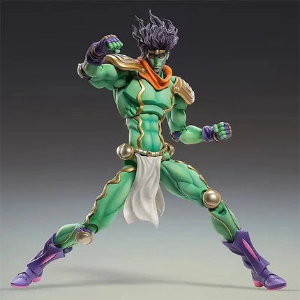 Jotaro Kujo Super Action Statue Jojo Bizarre Adventure Stone Ocean Star Platinum 25 Cm Pvc Collectible Figure For Anime Fans