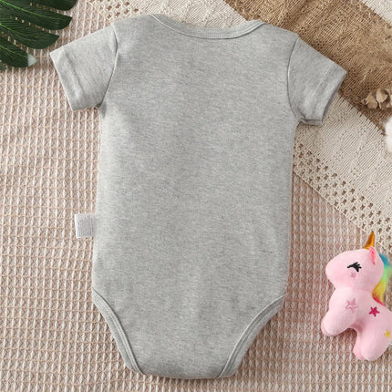 Custom Text (Baby's Name) Jumpsuit It's all Settled Print Cotton Onesie 0-12 Months Triangle Romper Design DIY Newborn Clothes
