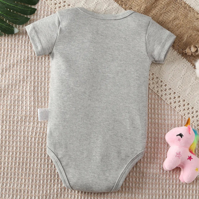 Custom Text (Baby's Name) Jumpsuit It's All Settled Print Cotton Onesie 0-12 Months Triangle Romper Design DIY Newborn Clothes