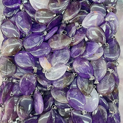 RX9-1 18*25mm natural stone water drop shape pendants charms for Necklaces making
