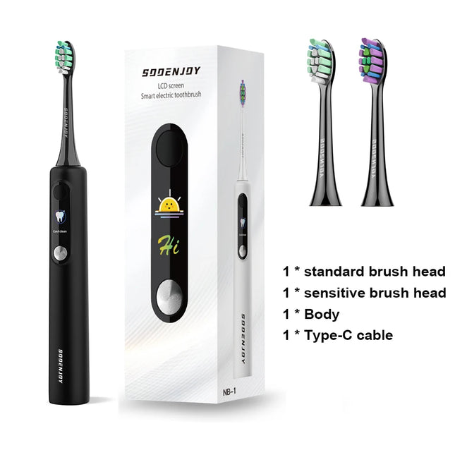 SOOENJOY Sonic Electric Toothbrush Smart LCD Screen Sonic Tooth Brush DIY Mode Automatic Cleaner Adult NB-1 Toothbrush