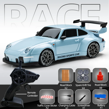 1/24 4WD RC Drift Car 2.4G Remote Control High Speed Racing Toy for Kids Boys Children Christmas Gifts