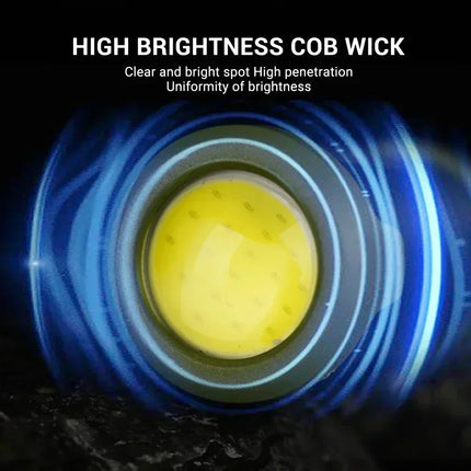 Powerful EDC LED Flashlight Keychain Rechargeable Hanging Portable Flashlights Waterproof Keyring Camping Walking Pocket Lamp