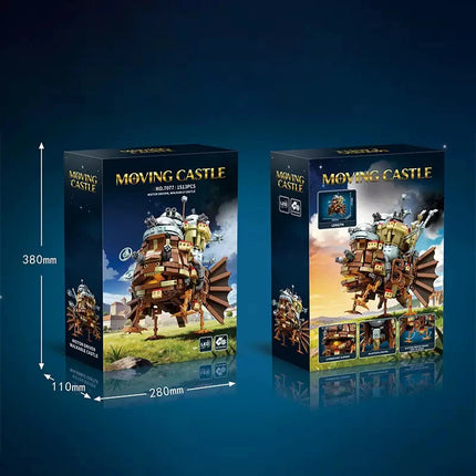Anime Moving Castle Building Blocks Set, Howls Castle Bulding DIY Model Collectible Toys Birthday Gift for Fans Kids (1513 Pcs)