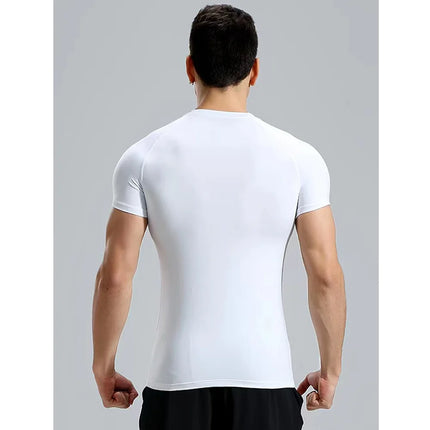 Men's T-Shirt Running Sport T Shirt Men Compression Top Tee Fitness Quick Dry Tight Training Gym Sport Running Shirts Men Jersey