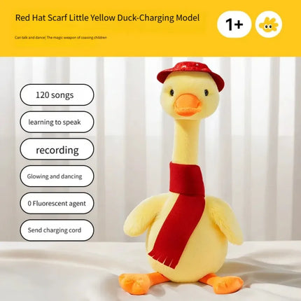 Dancing Duck Electric Duck Plush Toy Singing English Version Dancing Talking Duck Recording Repeating What You Say