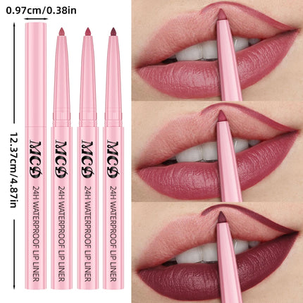 1PC Waterproof Matte Lip Liner Contours Lips in Shades Lipstick Natural Color Lip Korean Makeup Hydrating Lip Cosmetic Gifts