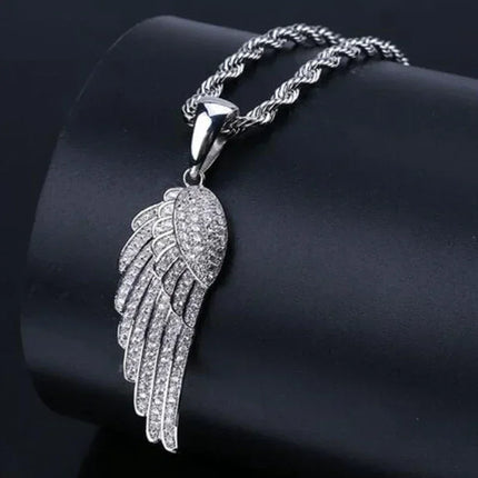 Hip Hop Iec Out Put Crystal Zirconia Dollar Sign Pendant Necklace Fashion Punk Cool Rock Rap Party Jewelry Accessories for Men