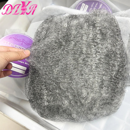 20inch Grey Afro Kinky Human Hair Bulk 50gram/Pack Micro Twist Braiding Extensions Peruvian Remy Hair Bulk for Locs Extensions