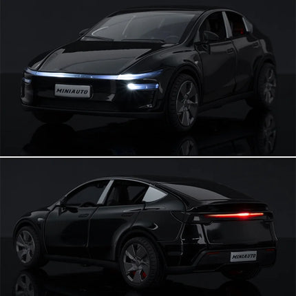 1:32 2026 Model Y SUV Alloy Car Model Diecast Metal New Energy Car Vehicle Model Simulation Sound Light Collection Kids Toy Gift