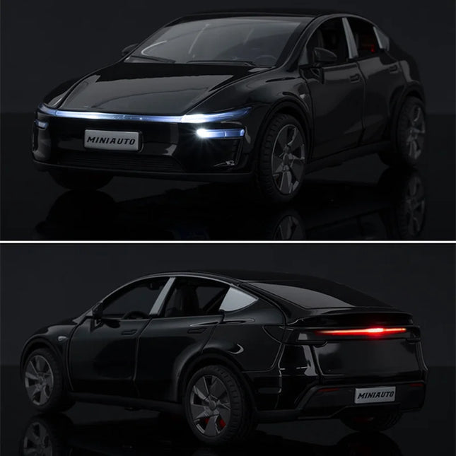 1:32 2026 Model Y SUV Alloy Car Model Diecast Metal New Energy Car Vehicle Model Simulation Sound Light Collection Kids Toy Gift