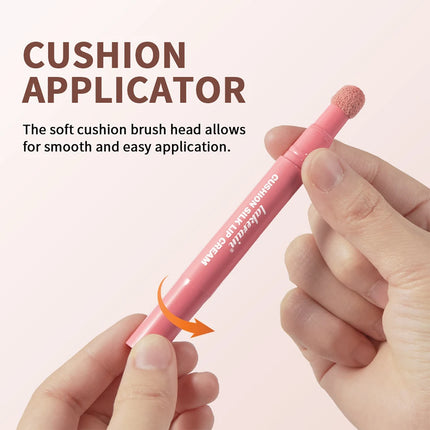 Lakerain Matte Blush Rotating Lipstick Multi-functional Lip Mud for Lips and Cheeks Long-lasting Waterproof Velvet Lip Gloss