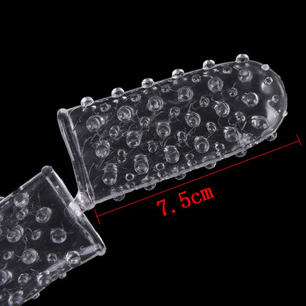 Finger Sleeve Vibrator Female Masturbator Silicone Adult Clit Stimulate Erotic Exotic Accessories Sex For Women Lesbian Toys