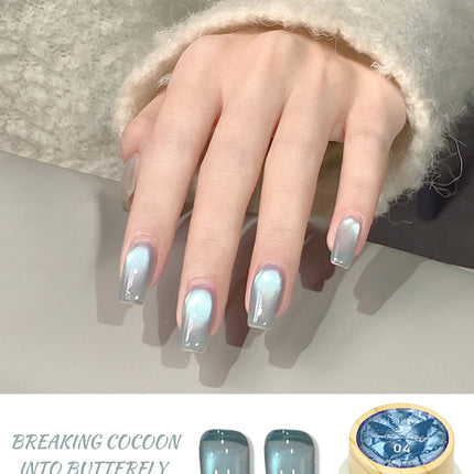 12g Reflective Magnetic Cat Eye Gel Polsih 12 Colors Set Soak Off Varnish Semi Permanent Holographic Cat Eye Gel Nail Art