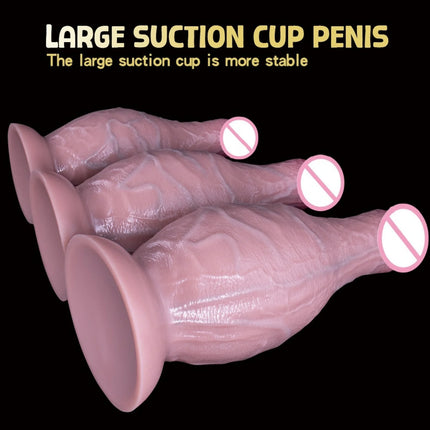 Realistic Big Glans Dildo Silicone Suction Cup Penis Female Vaginal Masturbation Cock Woman Man Anal Adult Sex Toys Dildos Balls