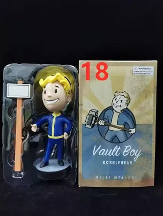 Anime Bobblehead Cute Vault Boy Full Set Action Figure Toys Collection Model Doll Desktop Ornament Display Boy Gifts