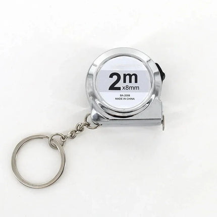 Portable mini tape measure 2 m long brass material keychain design small home measuring tool for hand sewing and other uses