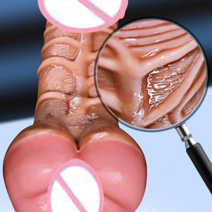 Cowboy and Cowgirl Masturbator Kit with Realistic Vagina and Anus, Clitoris Stimulator, Penis Enlargement, 18+ Adult Sex Toys