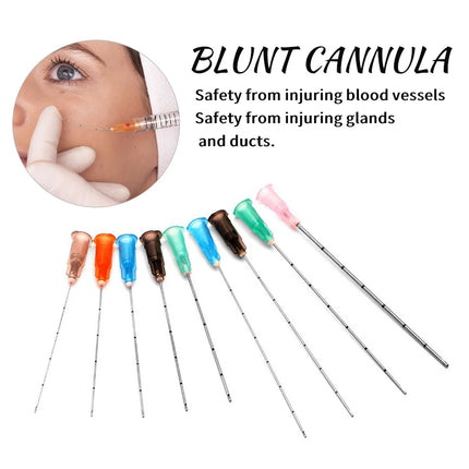 Korea Fine Micro filler injection Blunt Needle Canula 27G 38MM 50MM Injection Disposable Blunt Tip Cannula Needle