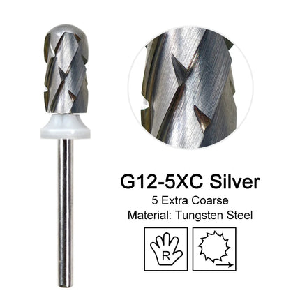 Tapered Barrel Nail Drill Bits Carbide Nails Grinding Head Milling Cutter 4XC Hard Soft Gel Removal Polishing DIY Tools