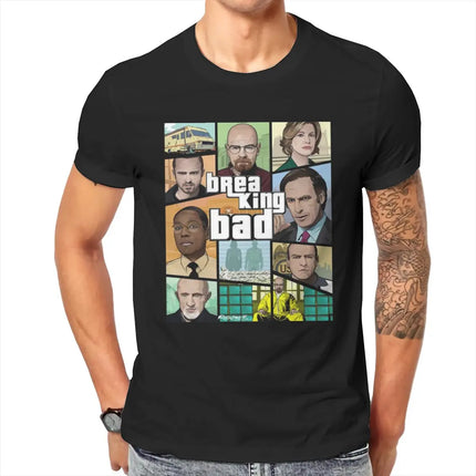 Funny Los Pollos Hermanos Breaking Bad  T-Shirt Men Crewneck Cotton T Shirt Chicken Brothers Short Sleeve Tees Printing Tops