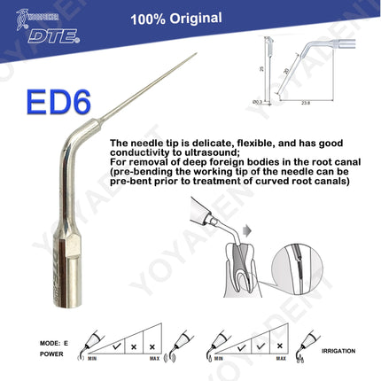 Woodpecker Tips DTE Dental Ultrasonic Endo Scaler Tips Scaling Tips Fit EMS UDS NSK SATELEC Scaler Handpiece Dentistry Tools