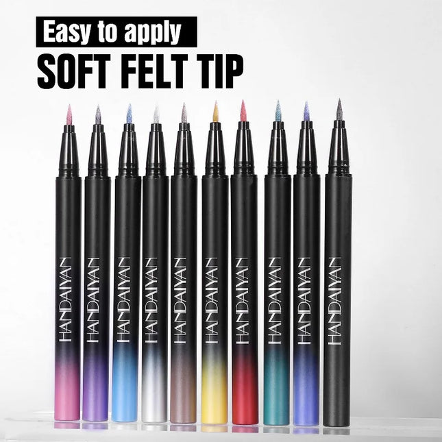 Pearlescent Eyeliner Stick Pen Glitter Eyes Shadow Waterproof Quick-dry Gold Eye Liner Shiny High-gloss Cosmetics Beauty Makeup
