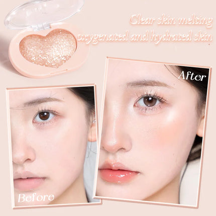 Single Color Eye & Face Highlighter - Glittery Pearl Finish, Shimmering & Brightening, Long-Lasting Radiant Contouring Makeup