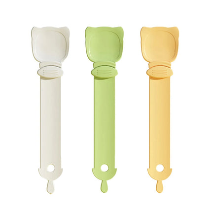 1/3PCS Cat Strip Feeder Spoon Long Handle Lickable Wet Cat Treat Feeder Squeeze Dispense Feeding Tool for Cats and Kittens