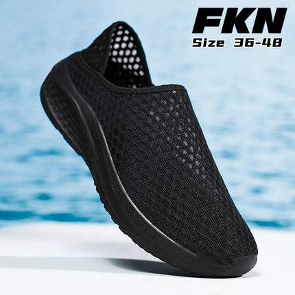 Sports shoes men's mesh breathable casual men's shoes unisex soft and comfortable couple shoes plus size flat shoes women 36-48