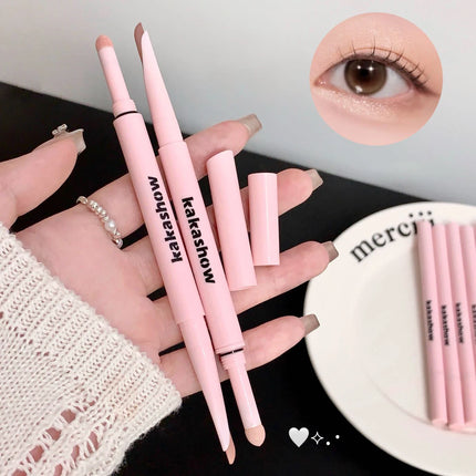 Meniscus Double-end Lying Silkworm Eyeliner Pencil Diamond Glitter Matte Eyeshadow Pen Brightening Cream Shadow Highligh Makeup