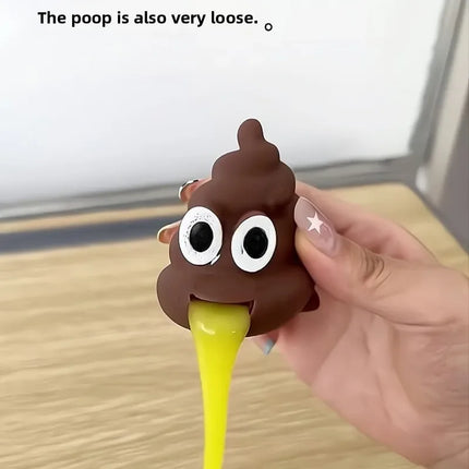 Creative Vomit Stool Prank Toy Army Vomiting Ball Decompression Funny Disgusting Sticky Stool for Home Garden Pranks