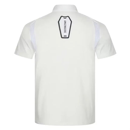 AMAZINGCRE Summer Top Quality Men's Golf Top Breathable Quick-Drying Perspiration Sports Short-Sleeved Polo Shirts