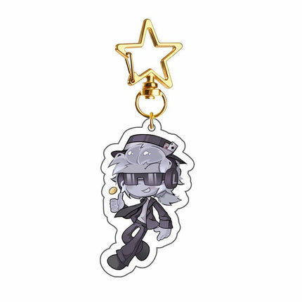 Game Forsaken Cosplay Keychain Unisex Kawaii Acrylic Keyring Key Chain Bag Decoration Ornament Props