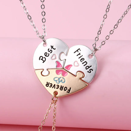 2/3pcs Friendship Necklaces for Women Girls Kawaii Best Friends Mom Daughter Pendant Chain BFF Jewelry Accessories Gifts 2025