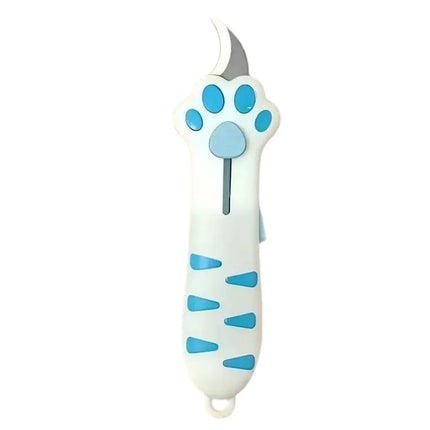 Cute Plastic Cat Paw Box Cutter Cartoon School Office Supplies Cat Box Paper Cutter Retractable Box Opener School Supplies