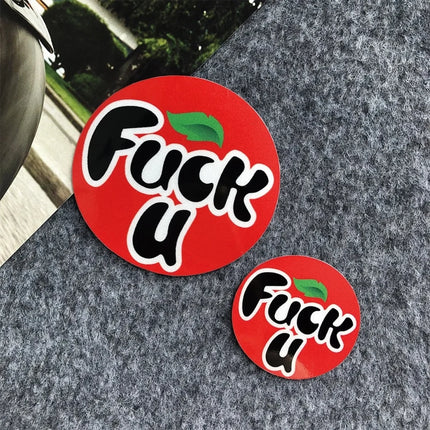 Car Stickers Pepsi Cola Fanta Sprite Logo Creative Funny Car Rear Trunk Side Window Glass Sticker Motorcycle Electric Car Decals