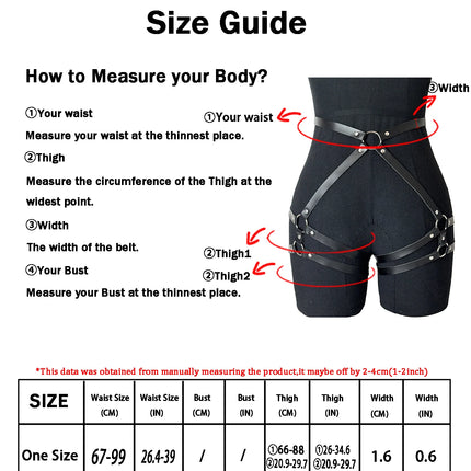 Women Sexy Leg Harness Thigh Garter Belt Pu Leather Lingerie Bondage Bdsm Exotic Gothic Fetish Clothing Festival Rave Outfit
