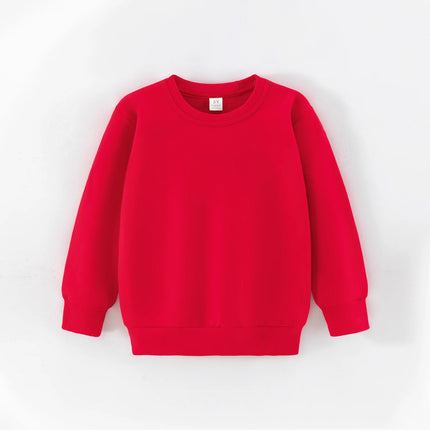 Autumn Spring Sweatshirt Kids Solid Color Hoodies Children Long Sleeve Sweatshirt Baby Boys Clothes Girls Tops