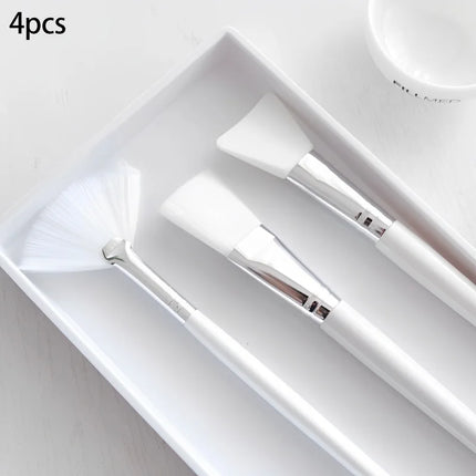 4pcs/Set DIY Face Mask Brush Set Multifunctional Soft Applicator Brushes Facial Mask Mud Application Women Beauty Skincare Brush