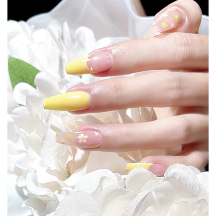 AS 1pc 15ml Bright Yellow Gel Nail Polish Starter Pure Soak Off No Wipe Nail Gel Polish Varnish Suitable For All Seasons