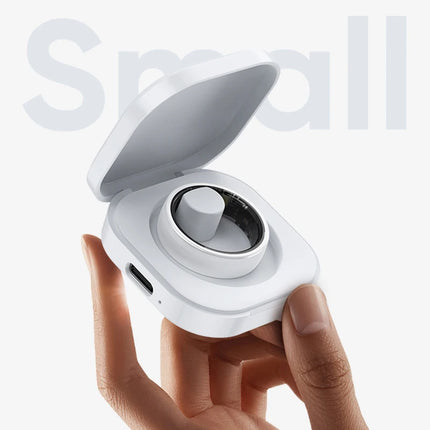R12 Smart Ring Men Women Gesture Control Health and Sleep Monitor Multi Sport Mode 5ATM Waterproof Smart Ring with Charging Case