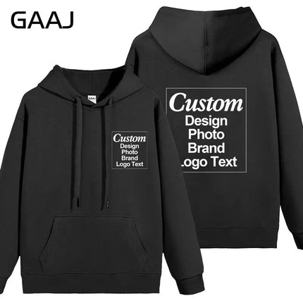 High Quality Custom Hoodie Cotton Sweatshirt Print Embroidery Brand Logo Text Photo Design Men Women Famliy Team Clothing 300g