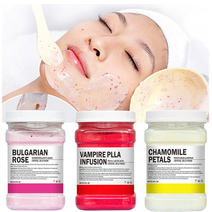 650g Enzyme Crystal Facial Mask Powder Carrot Soft Mask Powder Moisturizing Rose Petal Jelly Mask Mud Face Care Dropshipping
