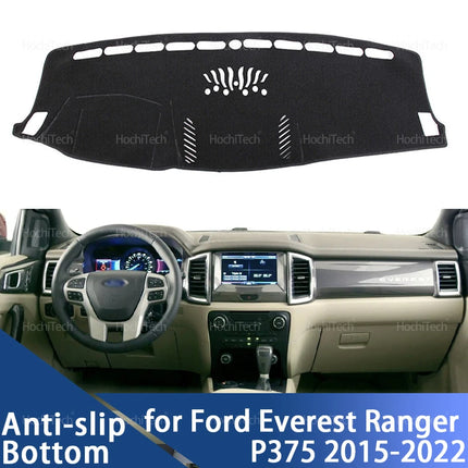 For Ford Everest Ranger P375 2015-2022 Car Dashboard Cover Dash Mat Sun Shade Non-slip Pad Interior Accessories