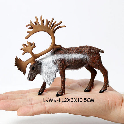 Simulation Woodland Animal Deer ,Moose,Elk,Reindeer,Alpaca,Kudu Model Figurines Cake Toppers Collection Figure Christmas Gift