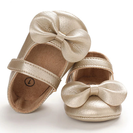 Baby Girl Casual and Comfortable Solid Color Mary Jane Shoes Lightweight and Non Slip Spring and Autumn Walking Shoes