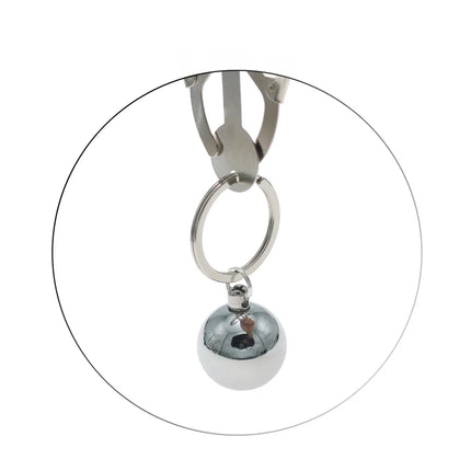 Heavy Nipple Clamp Clips Weight Couple Stimulator Metal Nipple Clips with Ball Weight Breast Bondage Restraint Sex Toys Woman18+