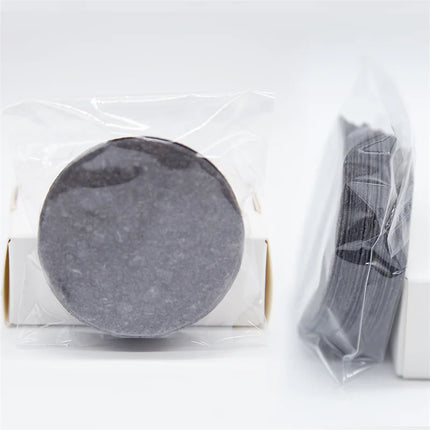 10/20/50PCS Black Round Facial Sponges Compressed Facial Cleansing Pad Natural Facial Cleansing Sponges Pads Exfoliating Sponges
